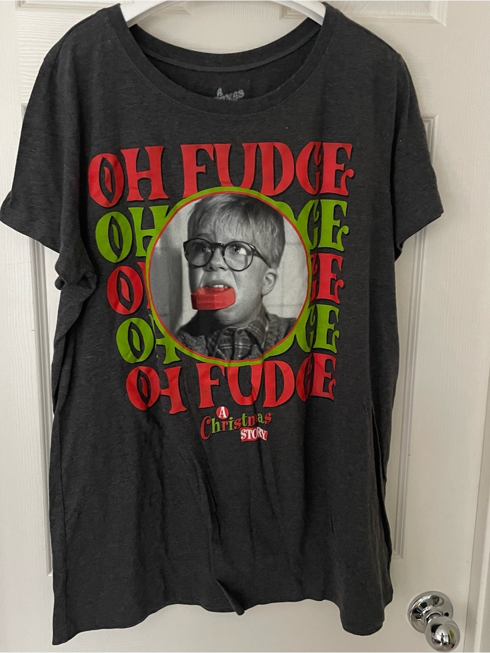 torrid Black 'Oh Fudge' Christmas Story Graphic Tee 1x